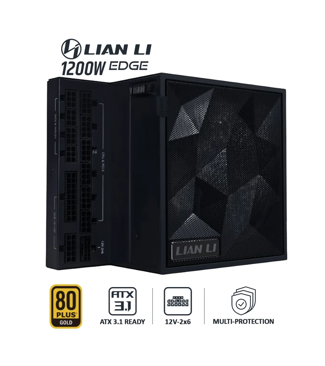 پاور 1200 وات لیان لی EDGE GOLD 1200 UK Black Full Modular
