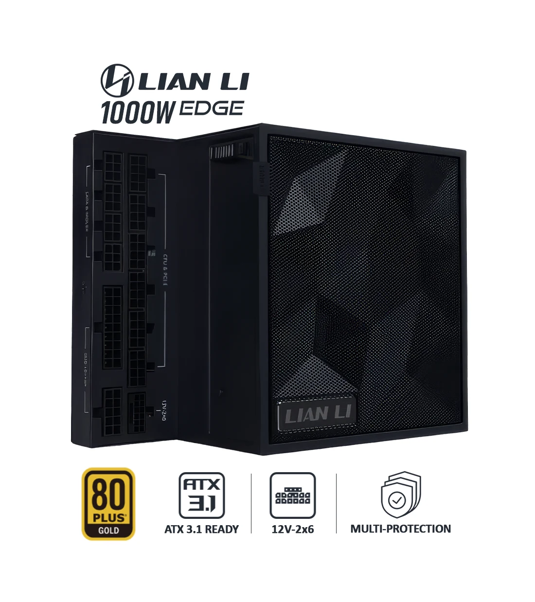 پاور 1000 وات لیان لی EDGE GOLD 1000 UK Black Full Modular