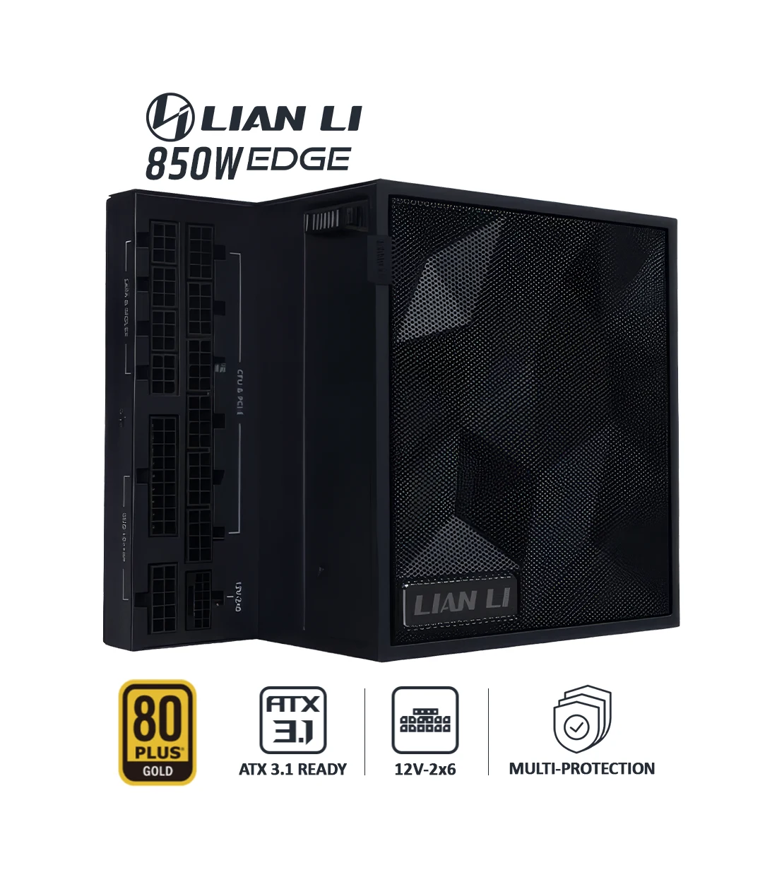پاور 850 وات لیان لی EDGE GOLD 850 UK Black Full Modular