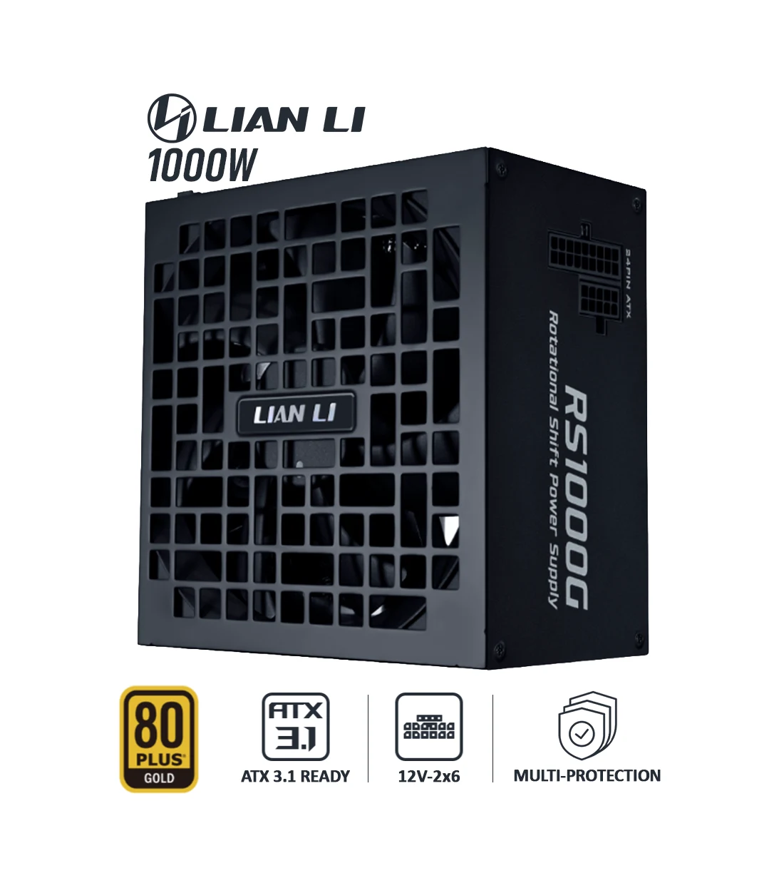 پاور 1000 وات لیان لی RS Gold 1000 Black Full Modular
