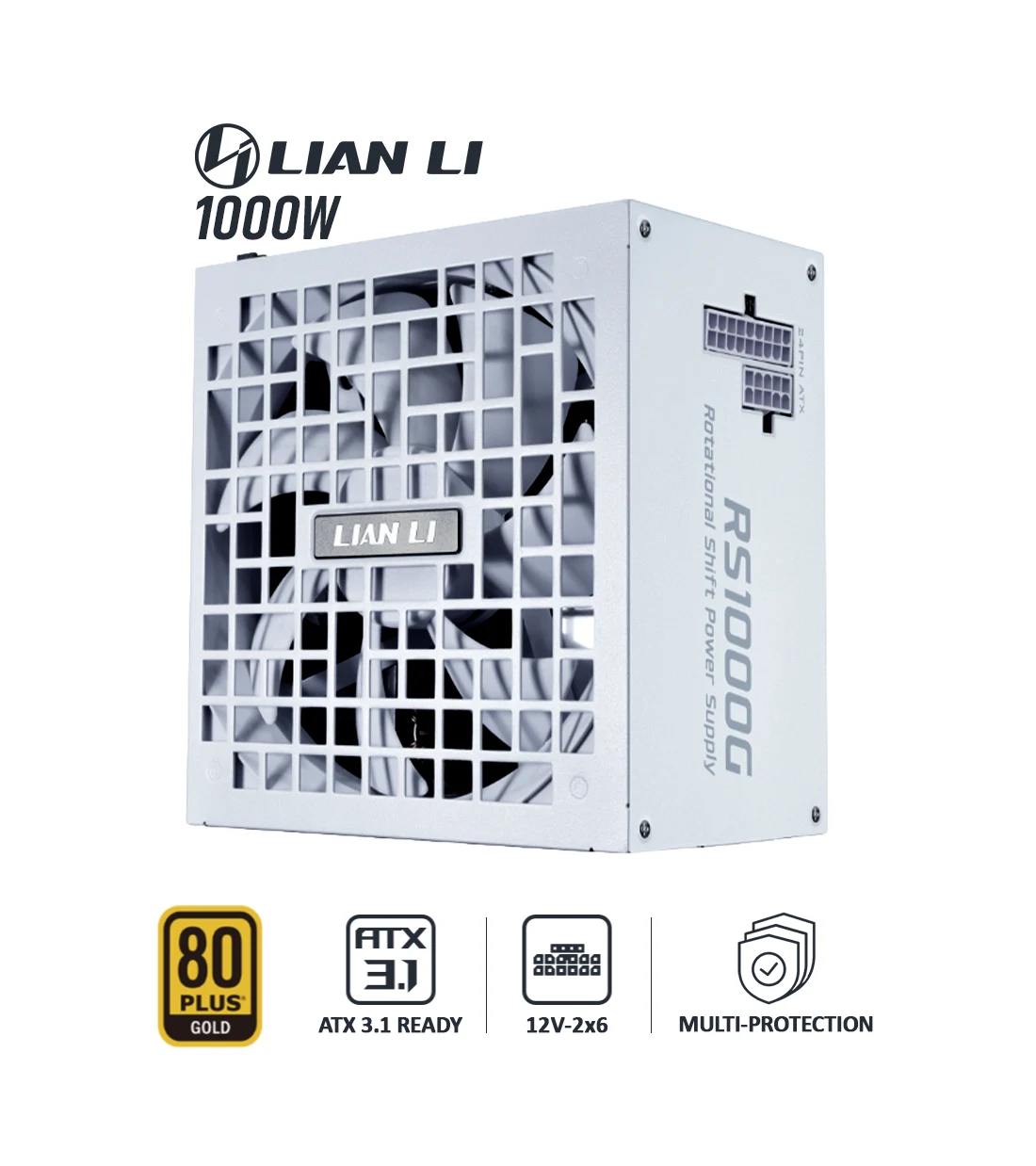 پاور 1000 وات لیان لی RS Gold 1000 White Full Modular