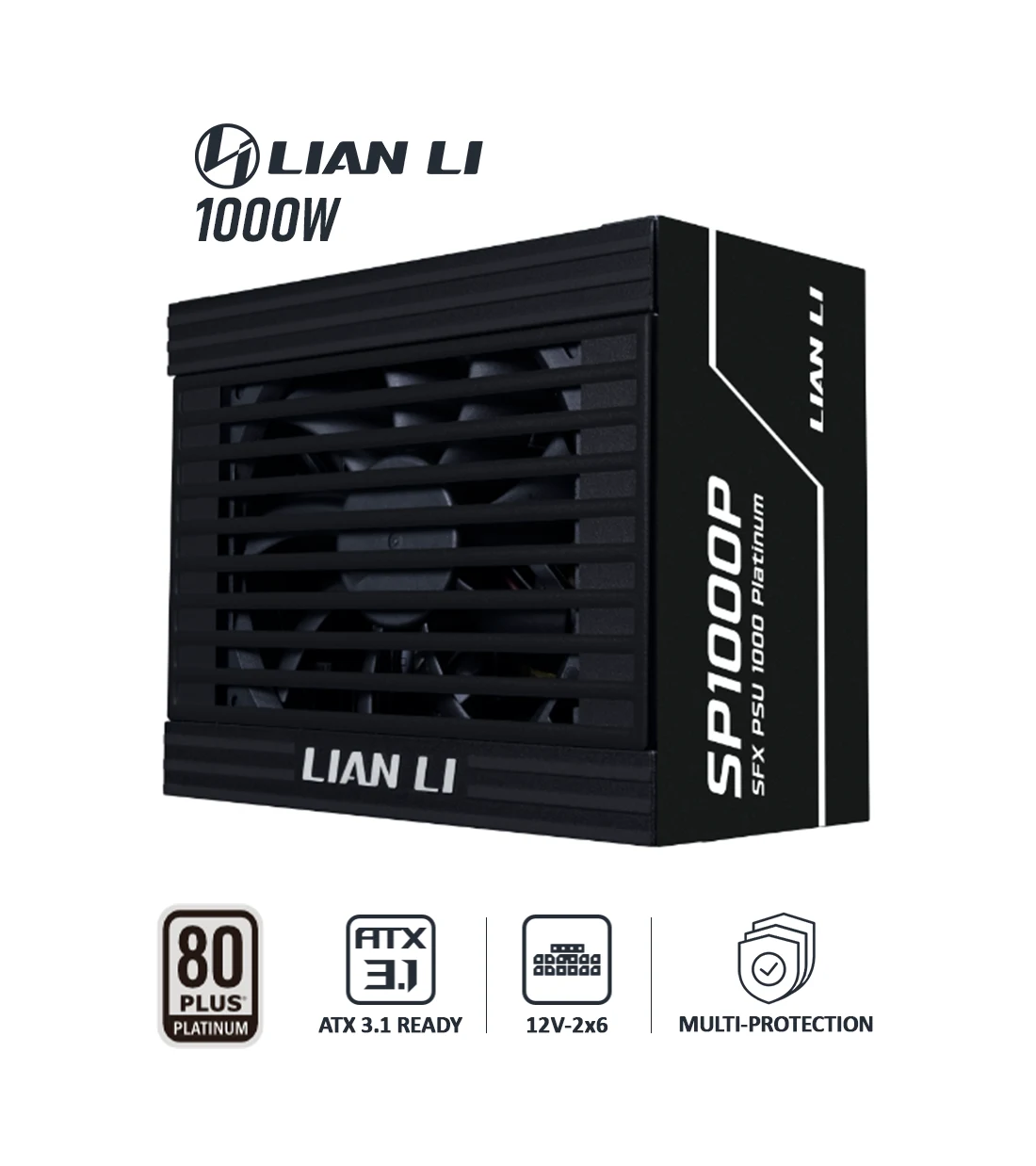 پاور 1000 وات لیان لی SP Platinum 1000 EU Black Full Modular