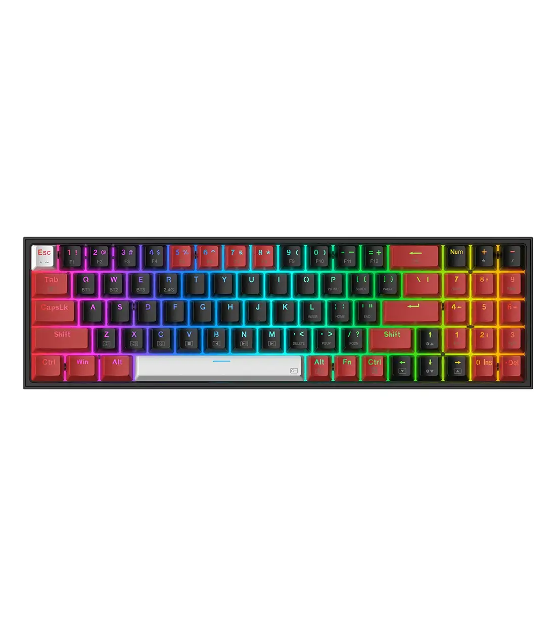 کیبورد بی سیم مکانیکال گیمینگ ردراگون Pollux K628 Pro RGB