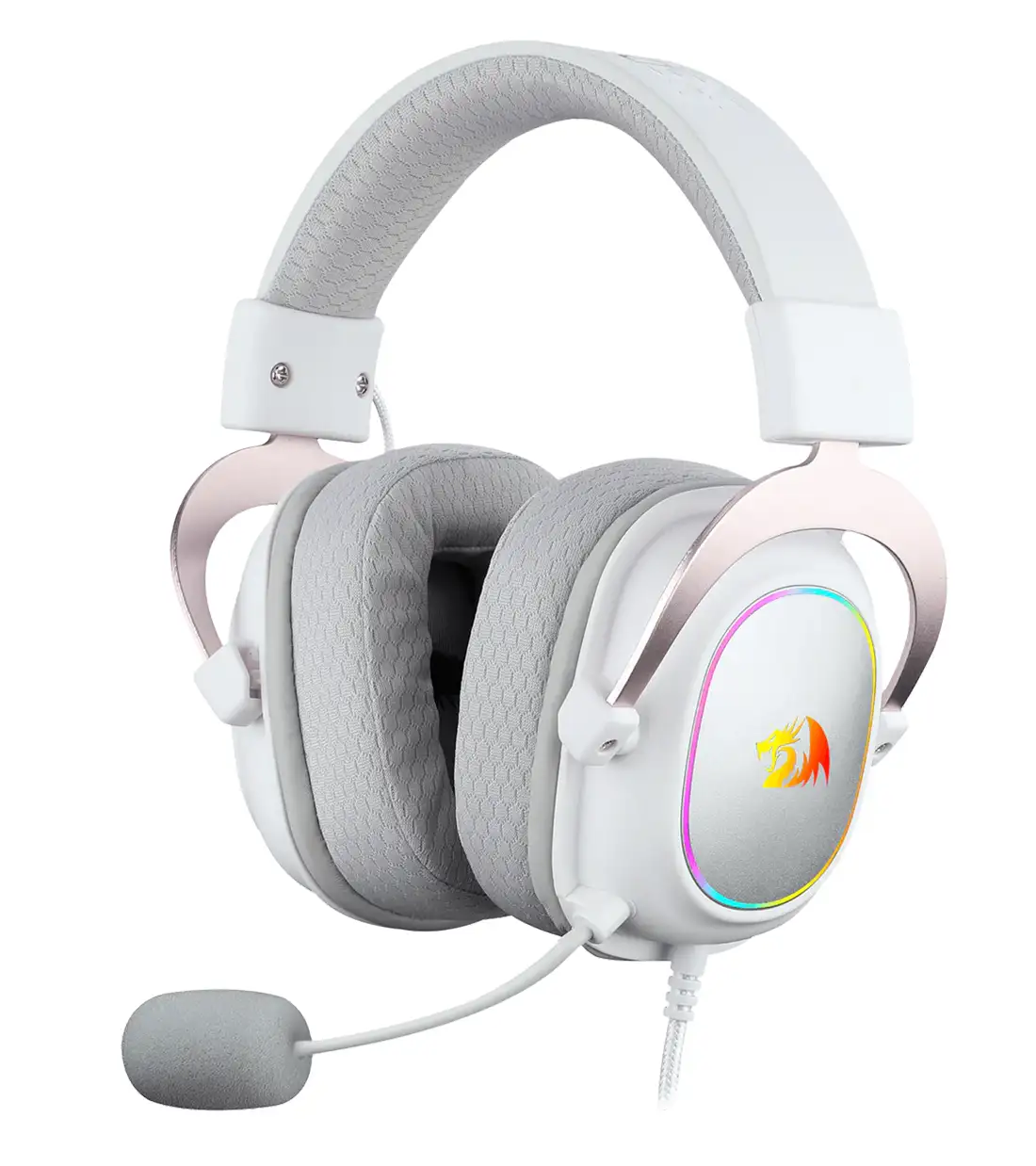 هدست گیمینگ ردراگون ZEUS-X H510 White RGB