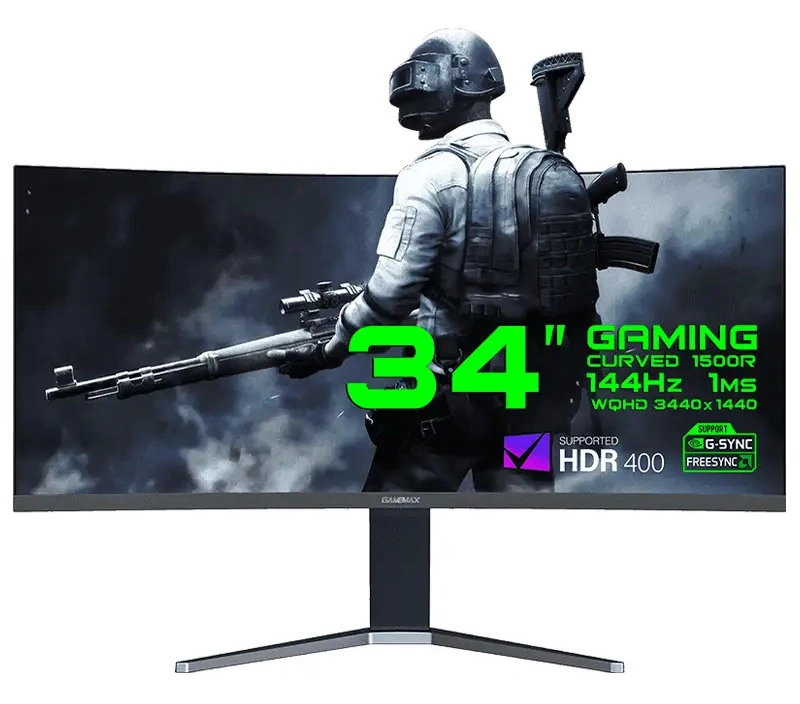  GameMax GMX34CKXQ 34 inch QHD HDR Monitor