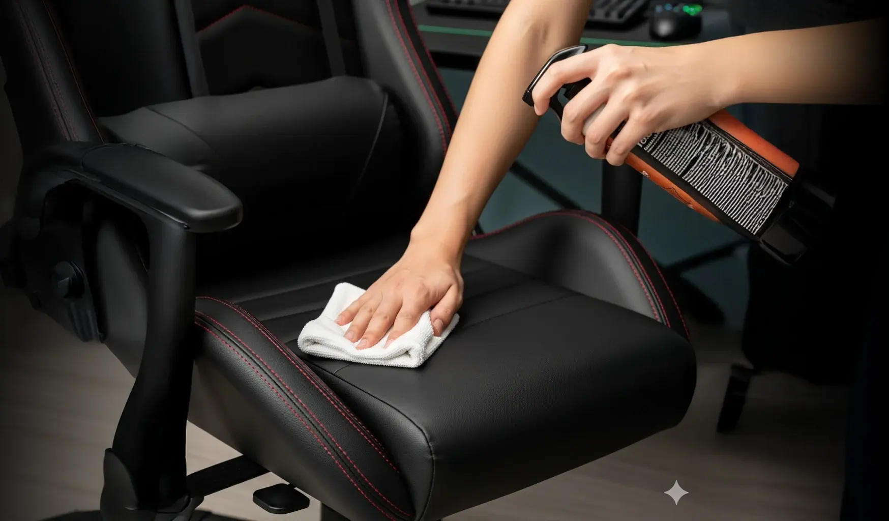 نگهداری و نظافت روکش چرم/PU صندلی گیمینگ