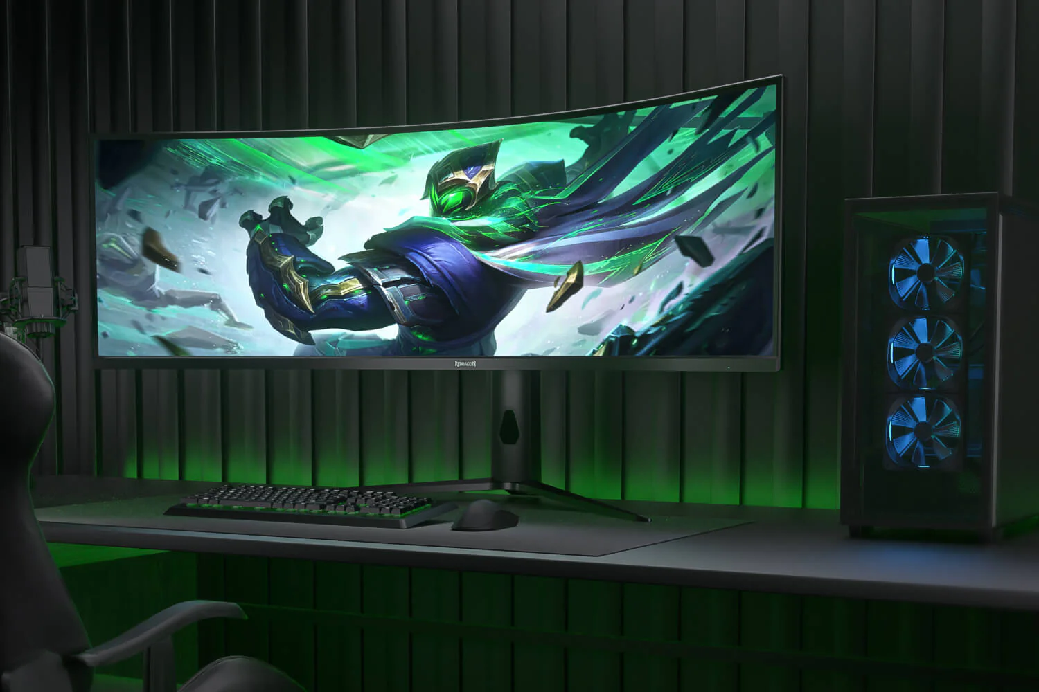 Redragon GMQ4966RMC RGB 49 inch Dual QHD Gaming Monitor