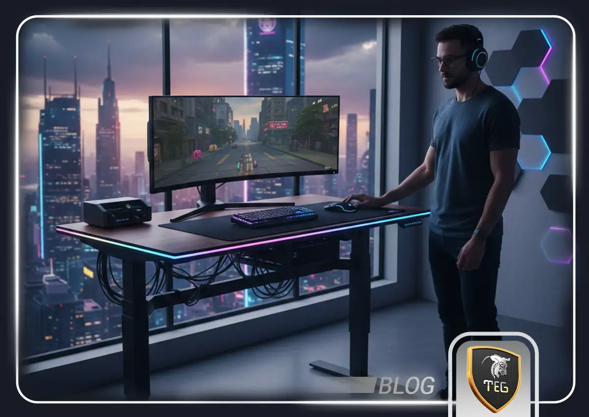 میز گیمینگ ارگونومیک؛ چرا سلامت گیمرها مهم است؟
